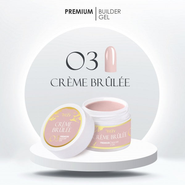Ritzy PREMIUM Builder Gel - CREME BRULEE 03 - Kentro Beauty Supplies Ireland