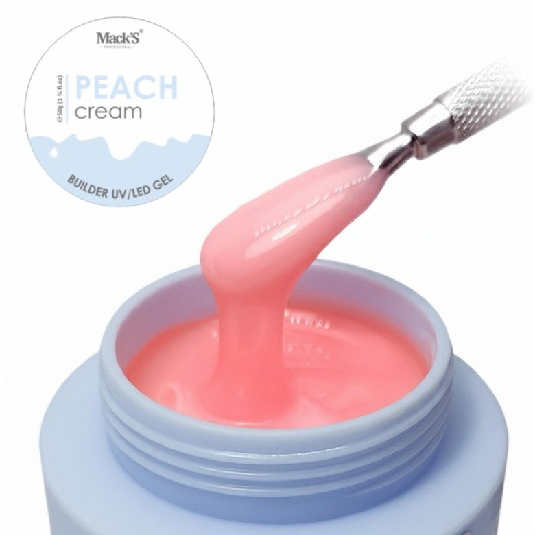 Mack’s Premium Builder Gel - Peach Cream - Kentro Beauty Supplies Ireland