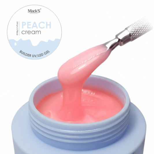 Mack’s Premium Builder Gel - Peach Cream - Kentro Beauty Supplies Ireland