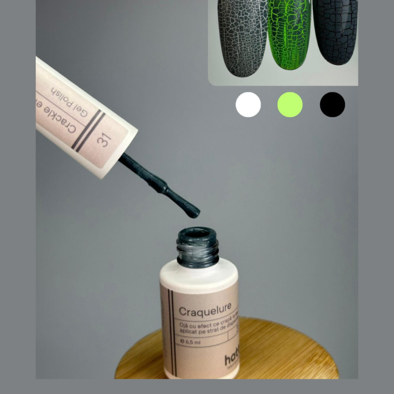 hatti Craquelure gel polish Nr.31/6.5ml - Kentro Beauty Supplies Ireland