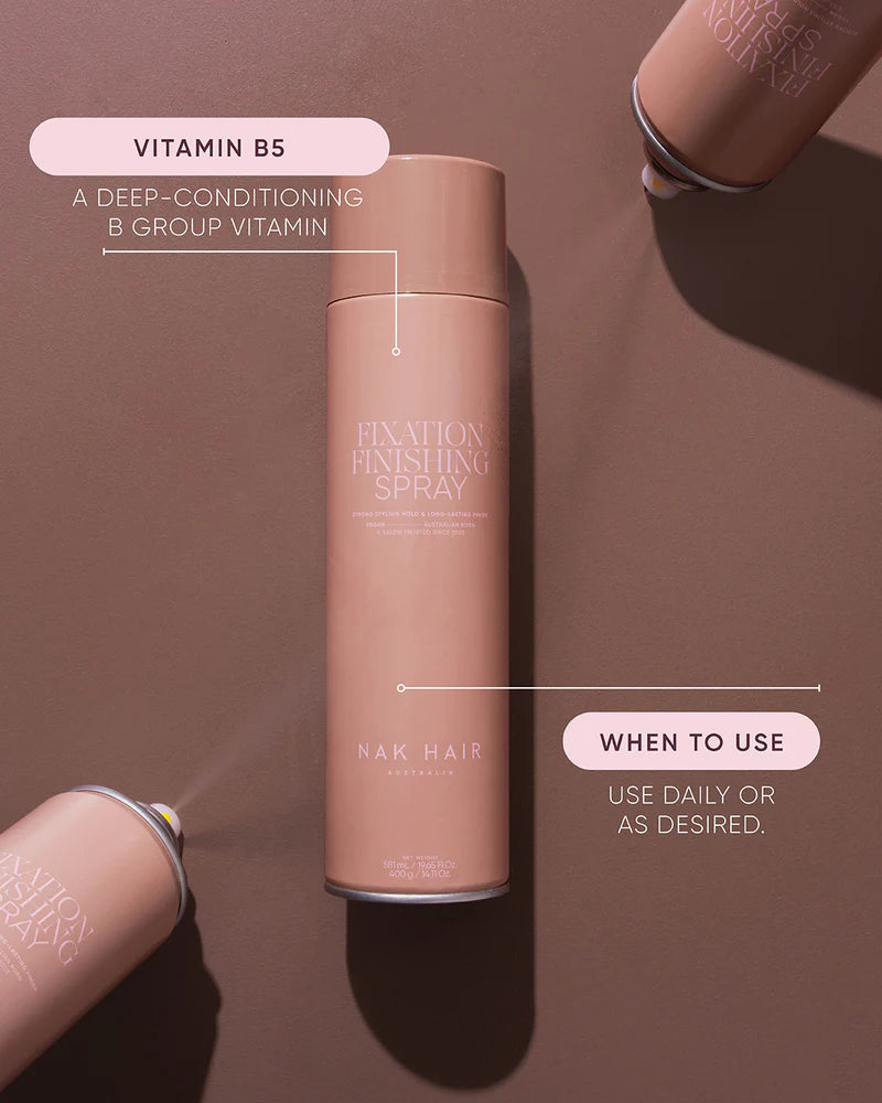 NAK Fixation Finishing Spray 400ml - Kentro Beauty Supplies Ireland