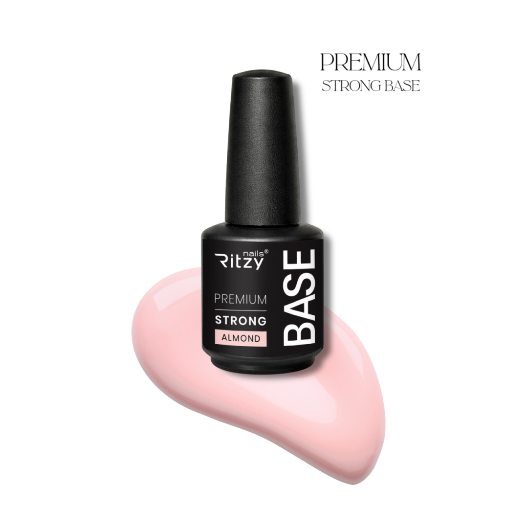Ritzy PREMIUM STRONG Rubber Base ALMOND 15ml