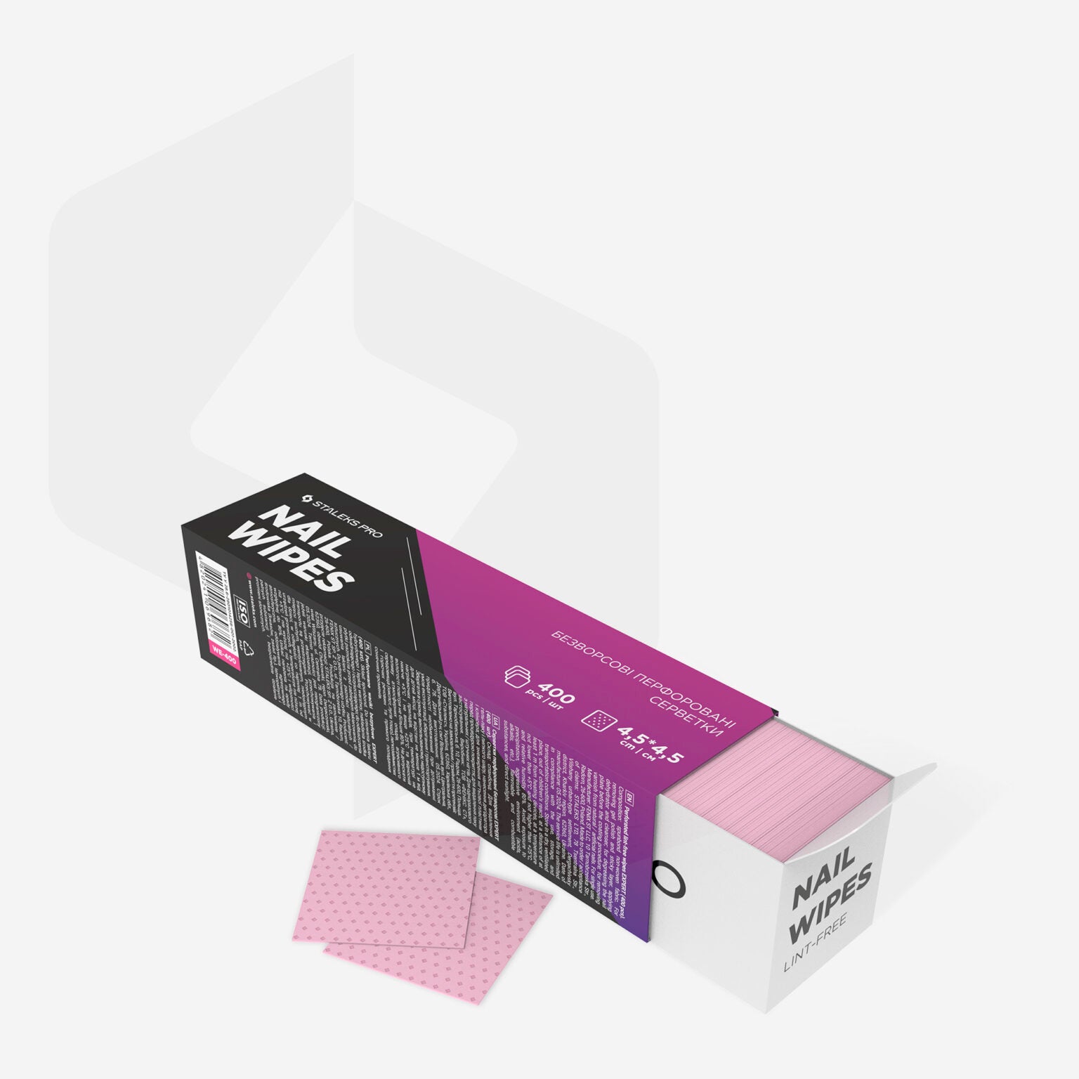 Staleks Perforated lint-free wipes EXPERT (400 pcs) - Kentro Beauty Supplies Ireland