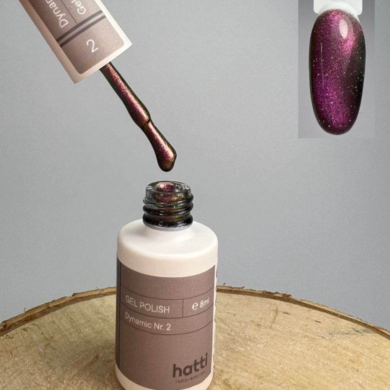 hatti Dynamic Cat Eye gel polish N2/8ml - Kentro Beauty Supplies Ireland