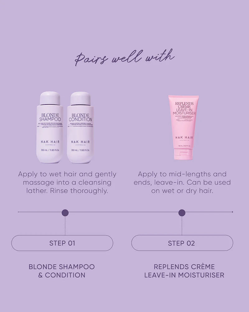 NAK Blonde Condition 350ml - Kentro Beauty Supplies Ireland