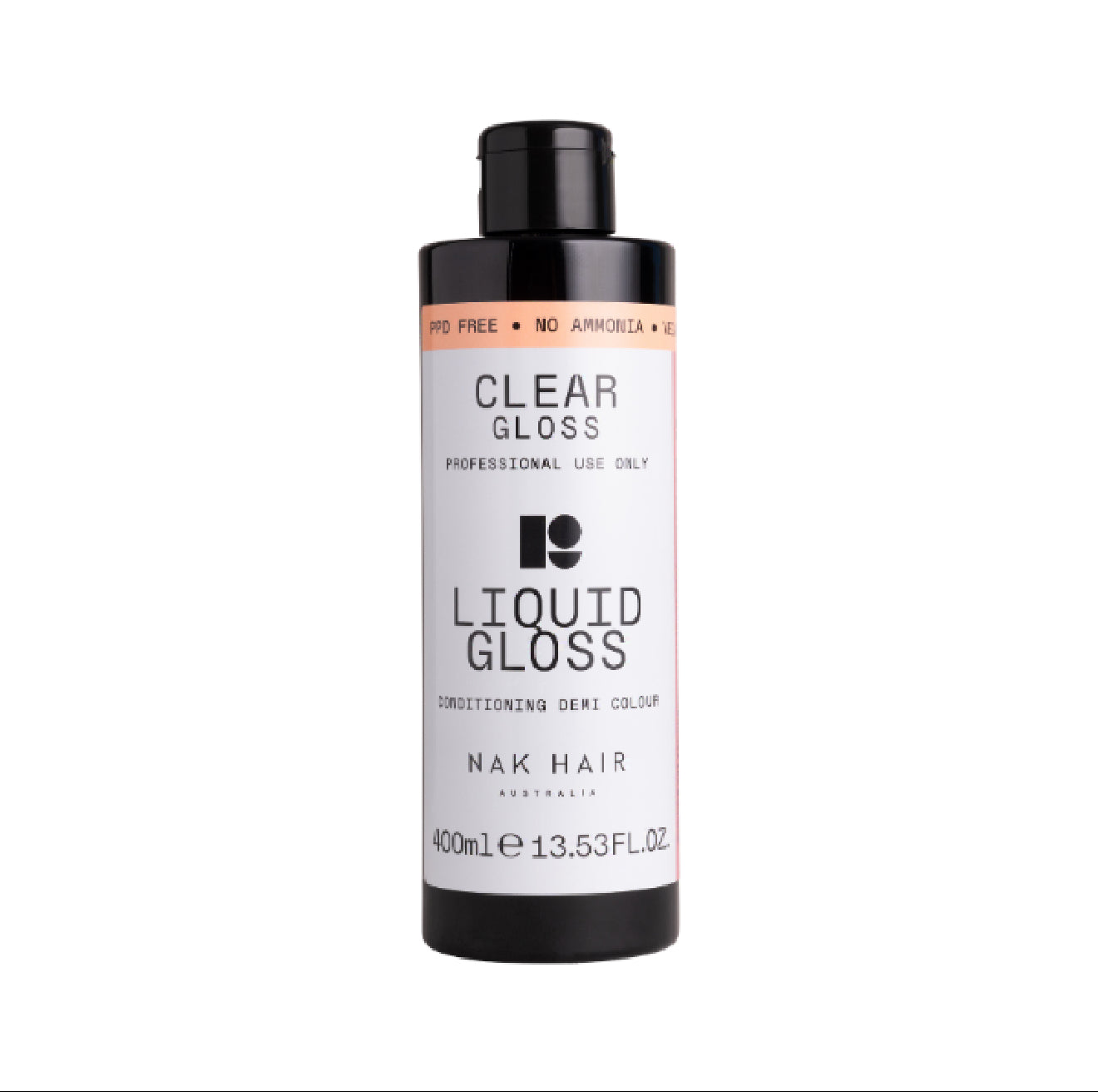 NAK Liquid Gloss Clear 400ml - Kentro Beauty Supplies Ireland