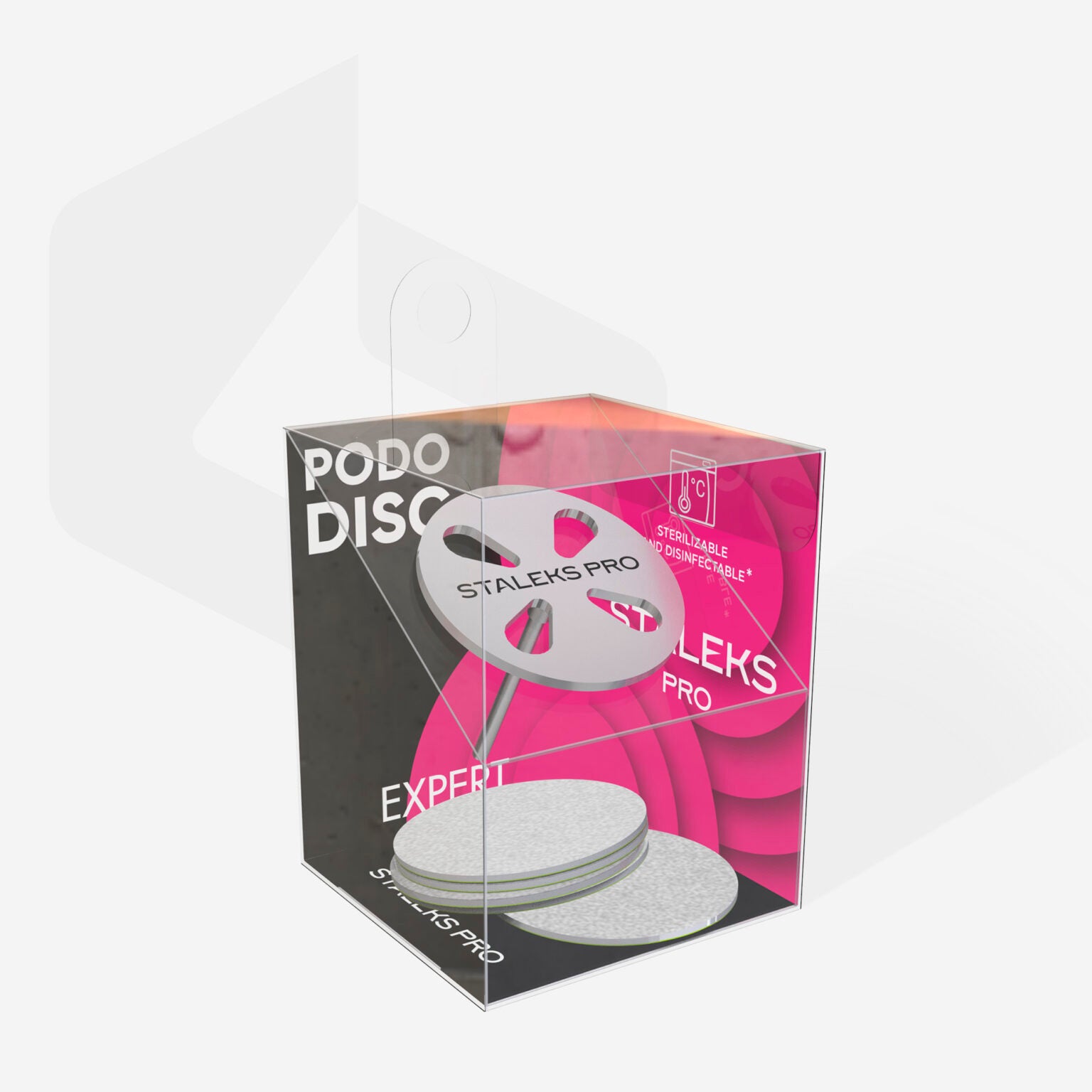 Staleks Pedicure Disc PODODISC L EXPERT and set of disposable file 180 grit 5 pc (25 mm) - Kentro Beauty Supplies Ireland