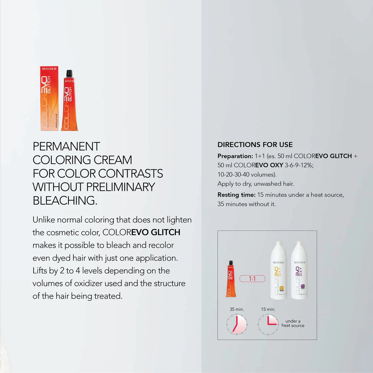Colorevo Permanent Hair Colour Glitch Series 60ml - Kentro Beauty Supplies Ireland