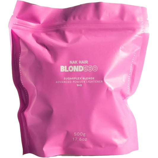 NAK BLOND360 SUGARPLEX BLONDE ADVANCED POWDER LIGHTENER 500g - Kentro Beauty Supplies Ireland