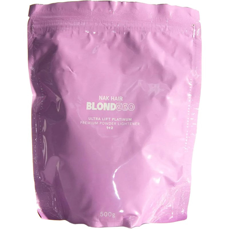 NAK BLOND360 ULTRA LIFT PLATINUM PREMIUM POWDER LIGHTENER 500g - Kentro Beauty Supplies Ireland