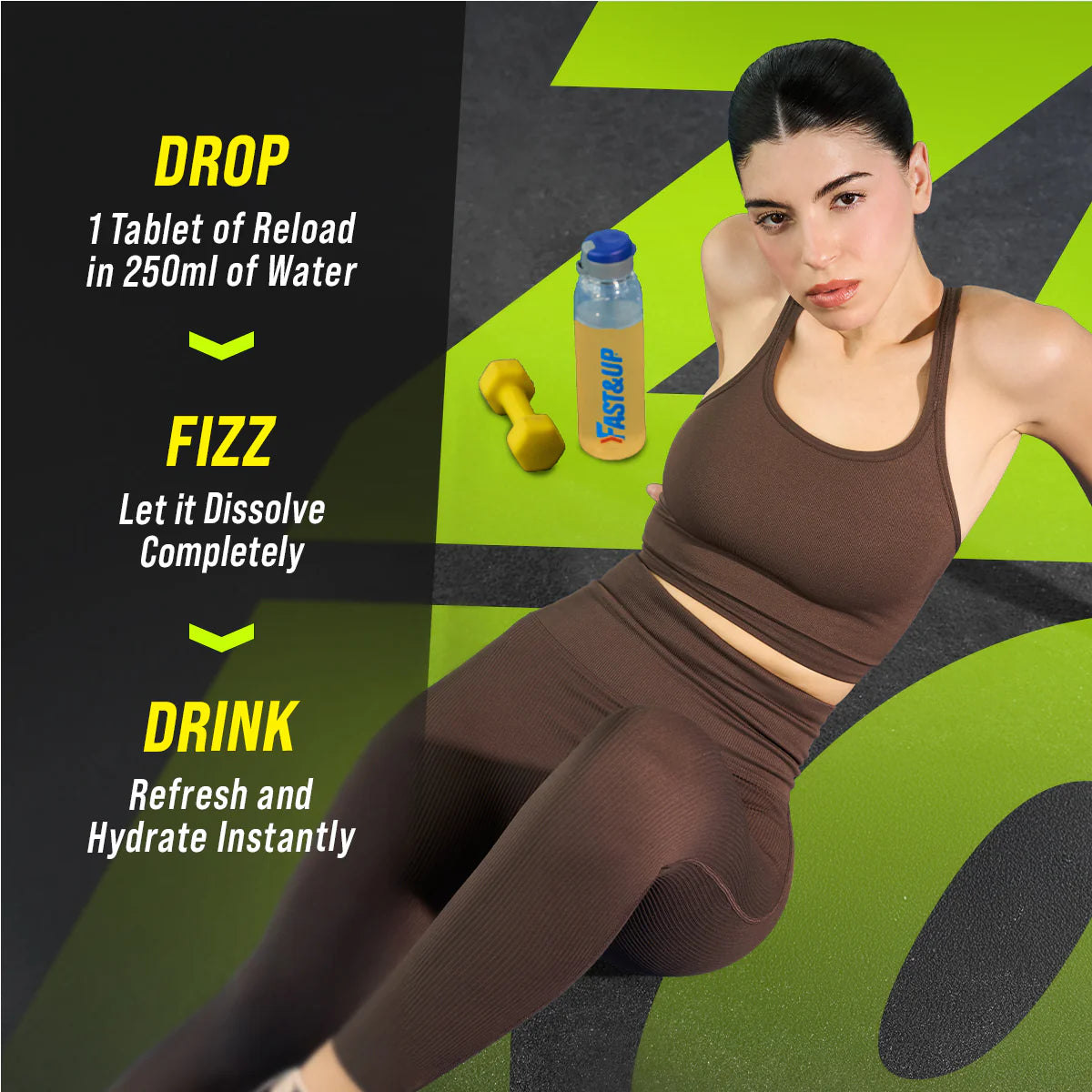 FAST&UP Reload Electrolytes - Zero Stick Pack (15 sachets) - Kentro Beauty Supplies Ireland