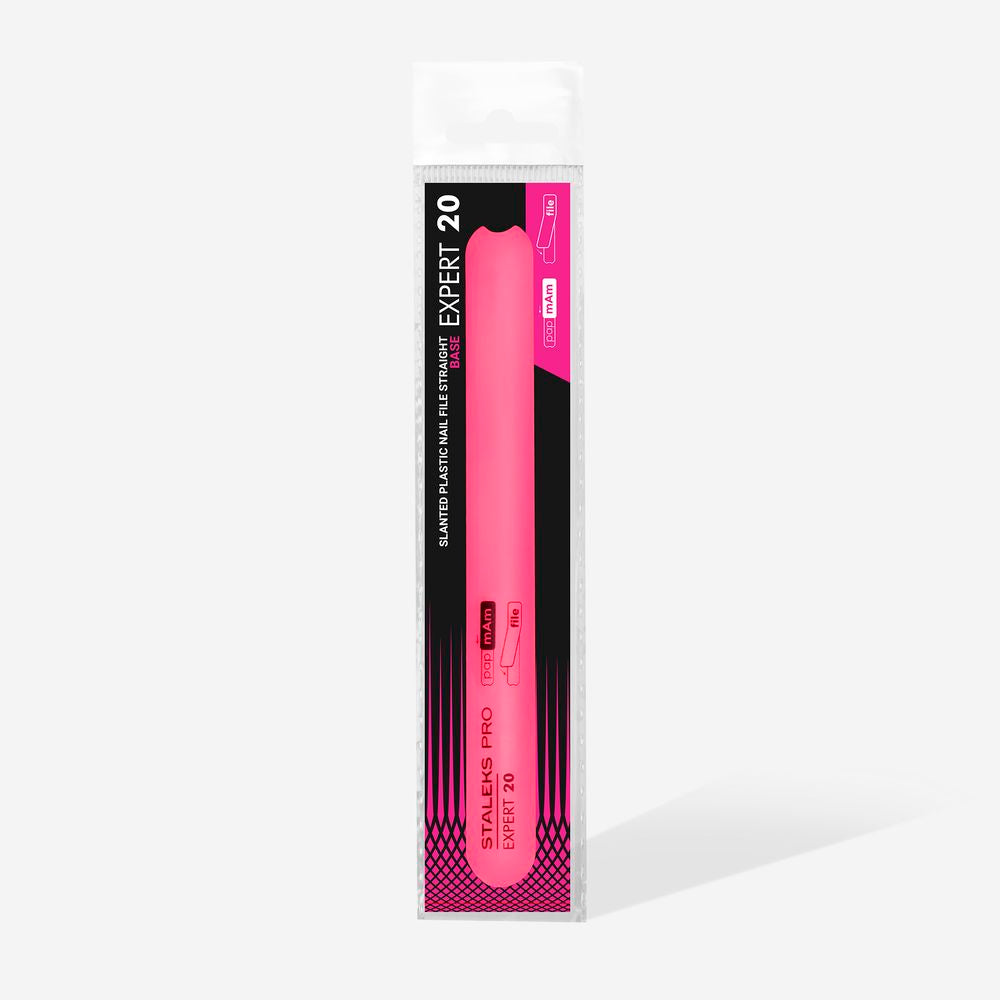 Staleks Straight Plastic Slanted Nail File BASE - EXPERT 20 - Kentro Beauty Supplies Ireland