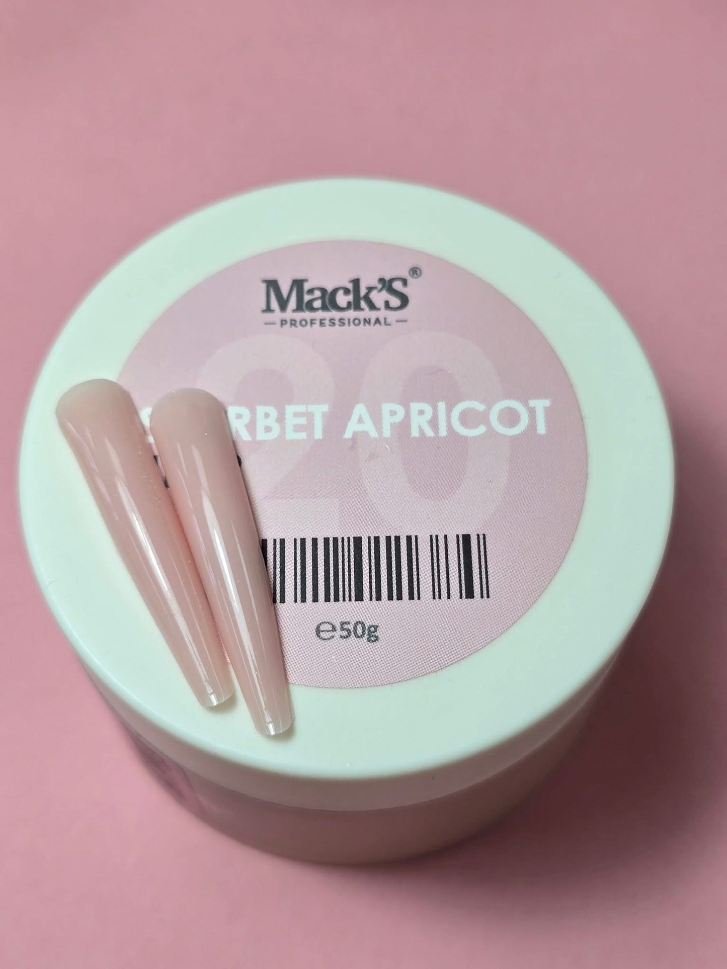 Mack’s Fiber Builder Gel - Sherbet Apricot