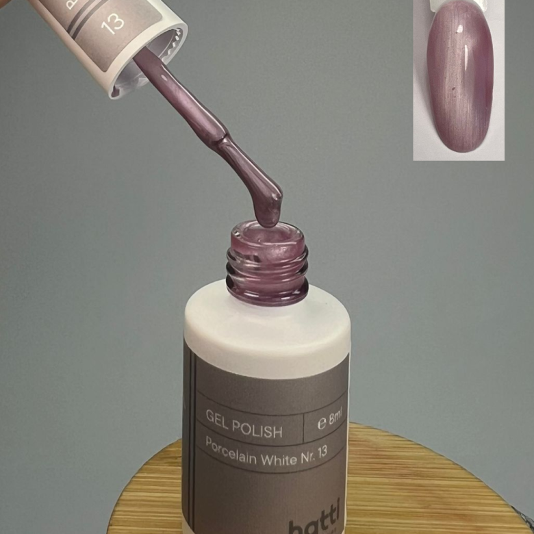 hatti Porcelain White cat eye gel polish N13/8ml - Kentro Beauty Supplies Ireland
