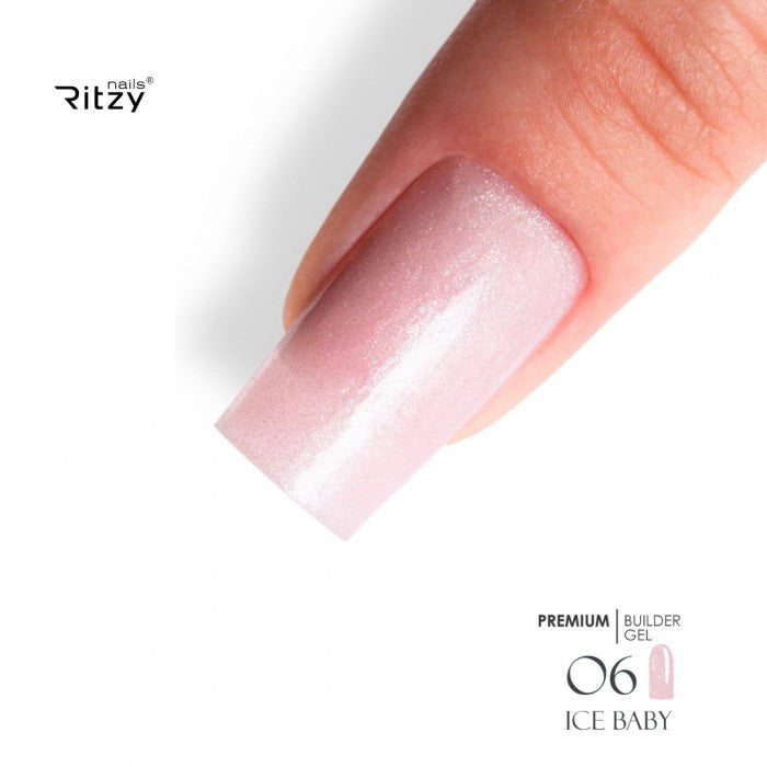 Ritzy PREMIUM Builder Gel - ICE BABY 06 - Kentro Beauty Supplies Ireland