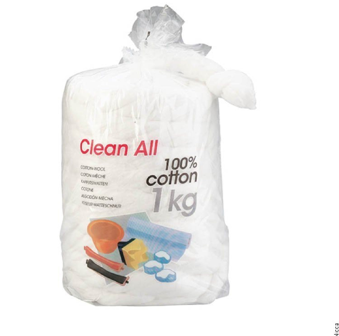 Clean All 100% Cotton Wool 1Kg - Kentro Beauty Supplies Ireland