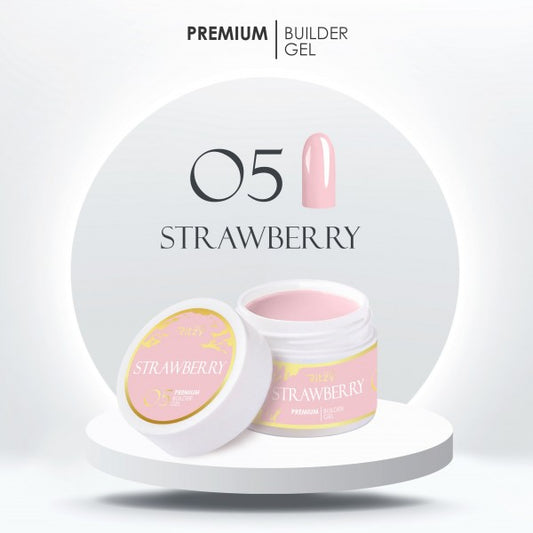 Ritzy PREMIUM Builder Gel - STRAWBERRY 05 - Kentro Beauty Supplies Ireland