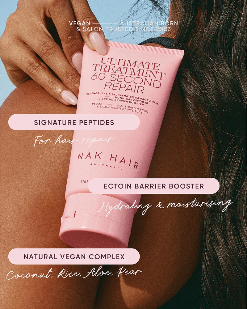 NAK Ultimate Treatment - 60 Second Repair 150ml - Kentro Beauty Supplies Ireland