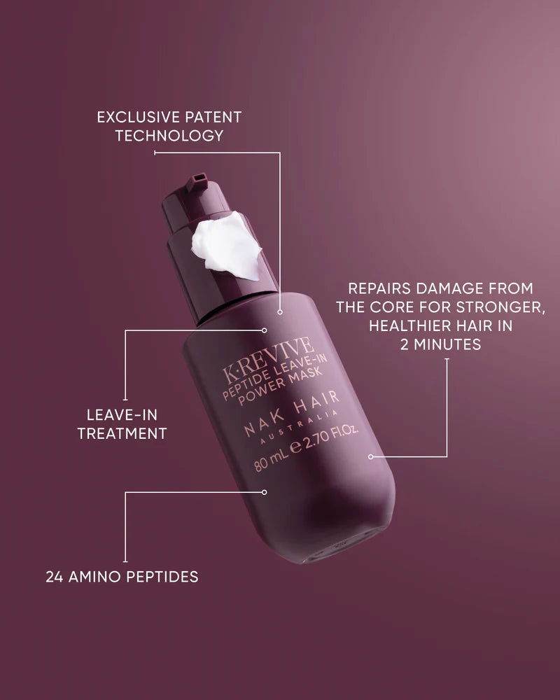 NAK K.REVIVE Peptide Leave-In Power Mask 80ml - Kentro Beauty Supplies Ireland