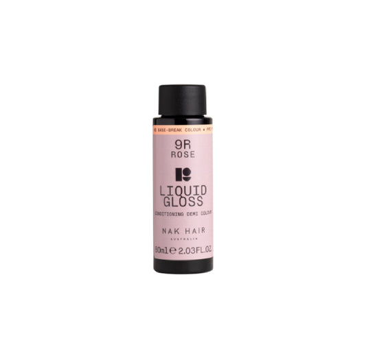 NAK Liquid Gloss 9R - Rose 60ml - Kentro Beauty Supplies Ireland