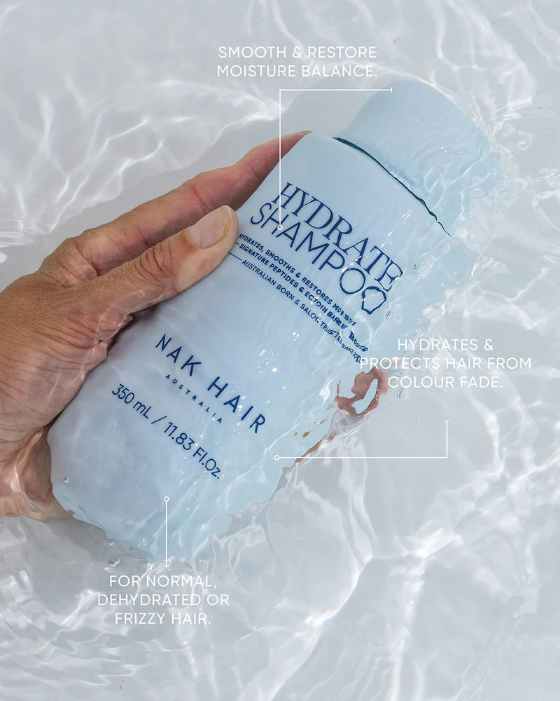 NAK Hydrate Shampoo 350ml - Kentro Beauty Supplies Ireland