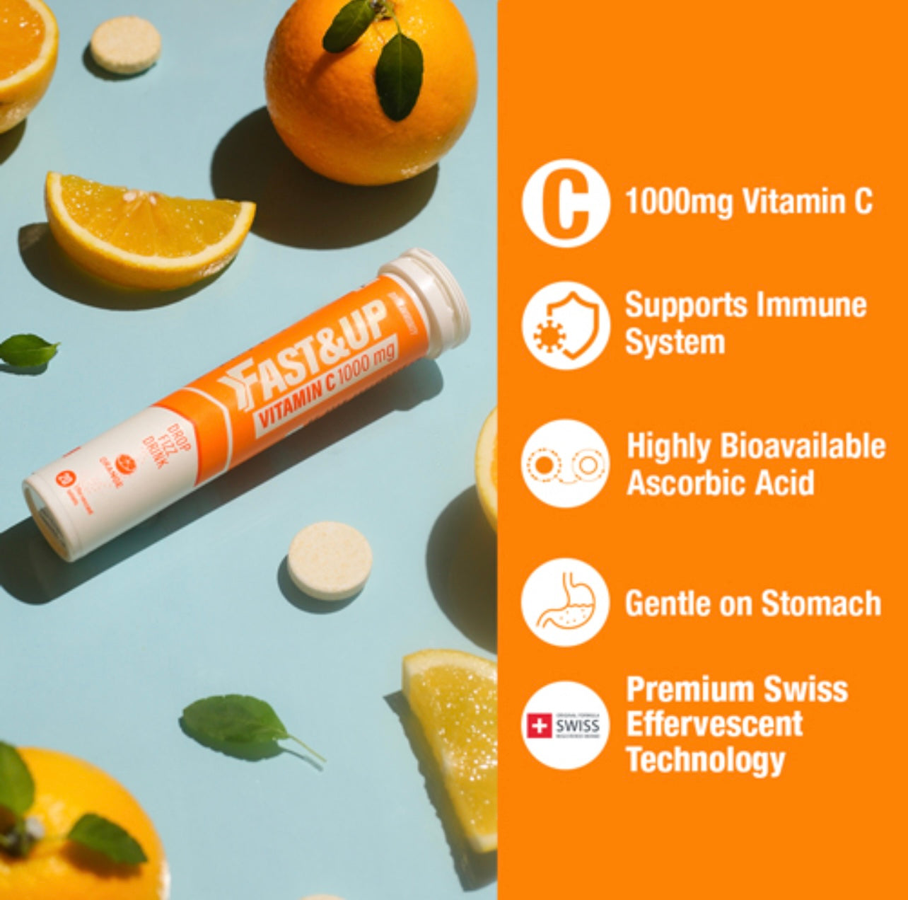 FAST&UP Vitamin C - Daily Vitamin C Supplement