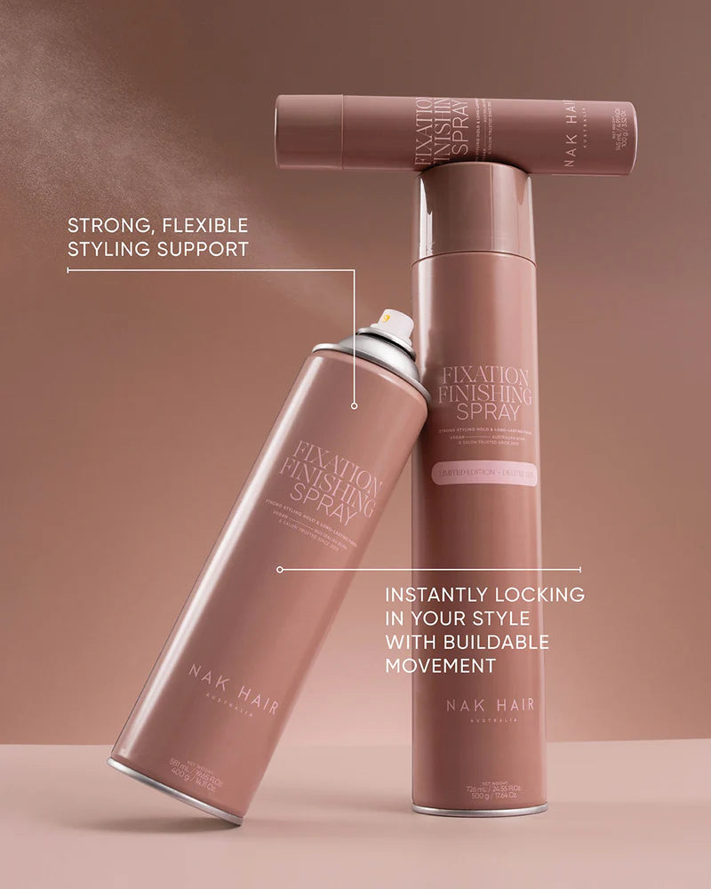 NAK Fixation Finishing Spray 400ml - Kentro Beauty Supplies Ireland