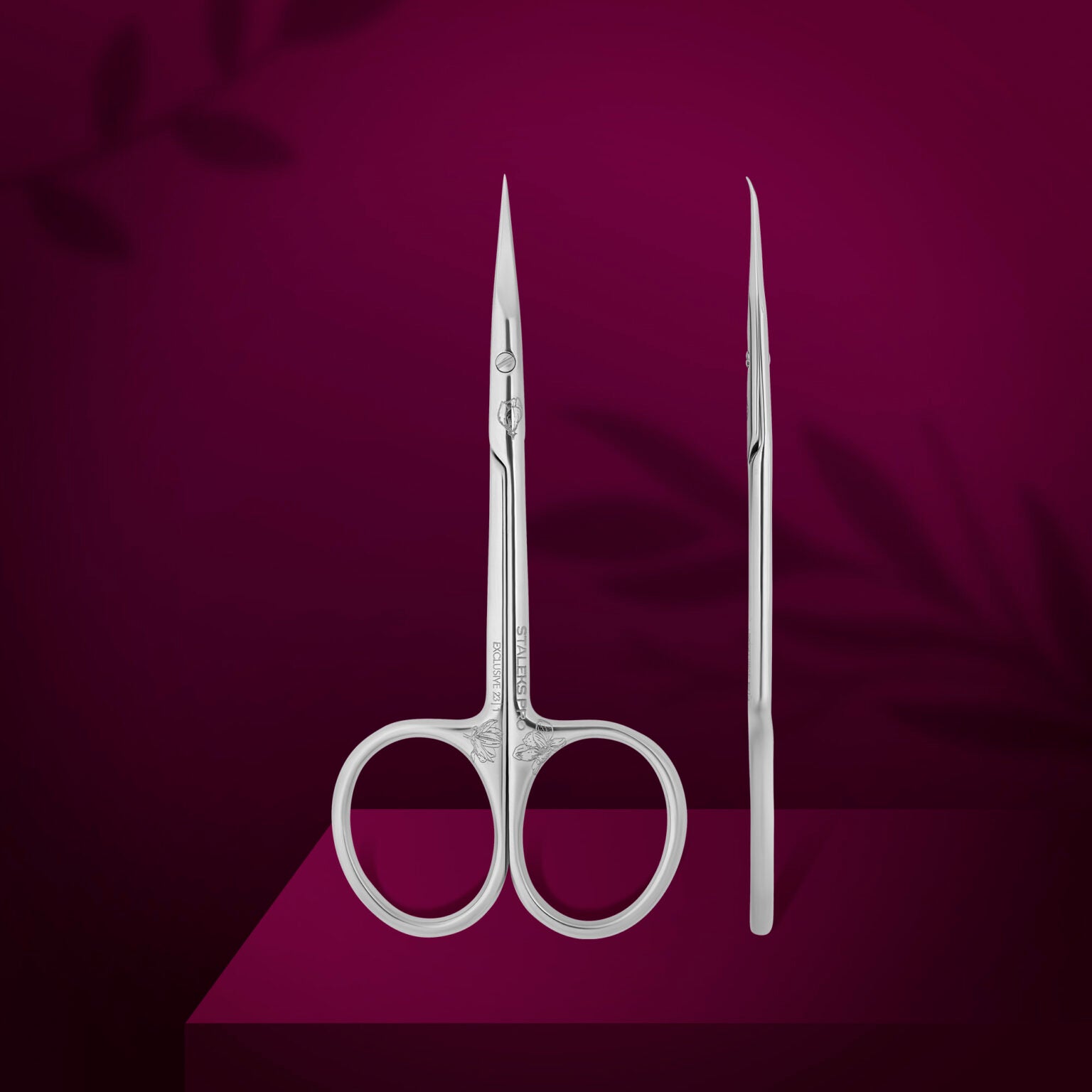 Staleks Professional cuticle scissors with hook EXCLUSIVE 23 TYPE 1 (magnolia) - Kentro Beauty Supplies Ireland