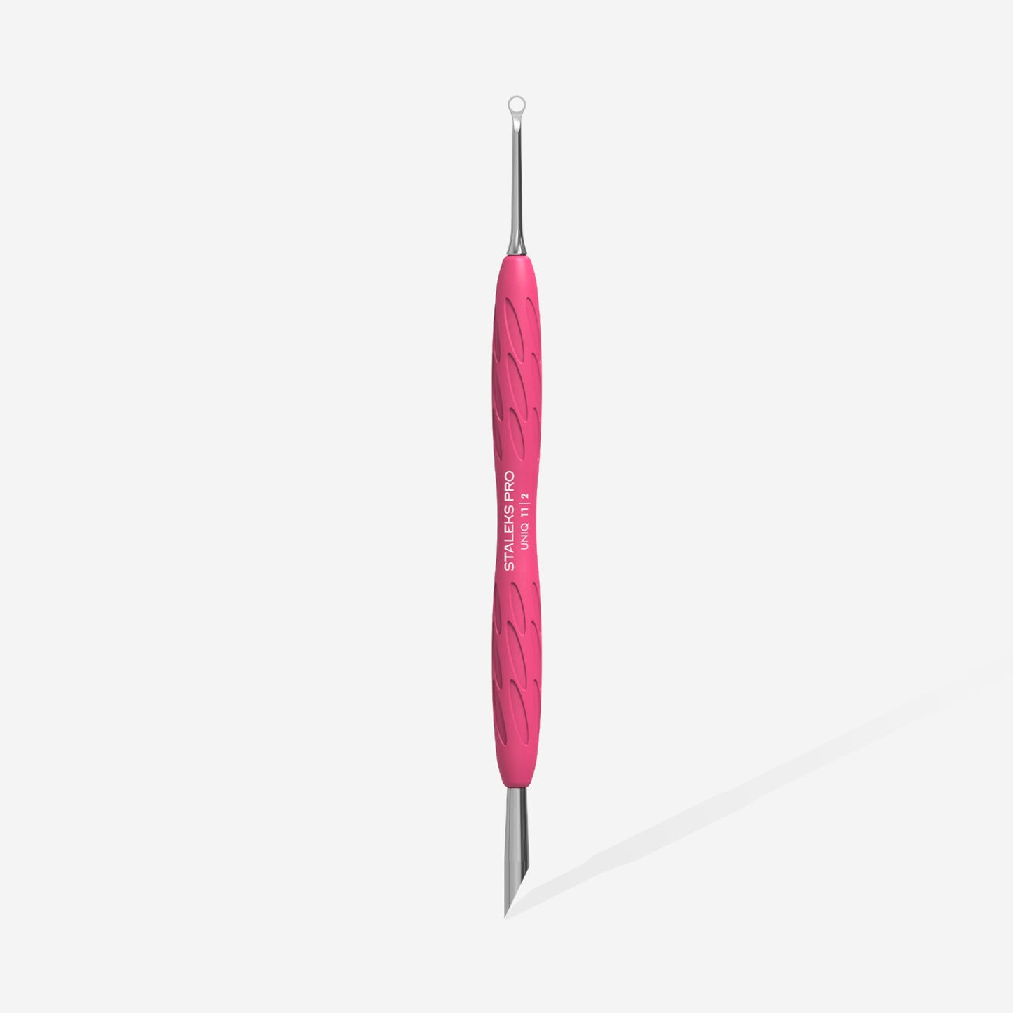 Staleks Manicure pusher Gummy with silicone handle UNIQ 11 TYPE 2 (beveled and loop pusher) - Kentro Beauty Supplies Ireland