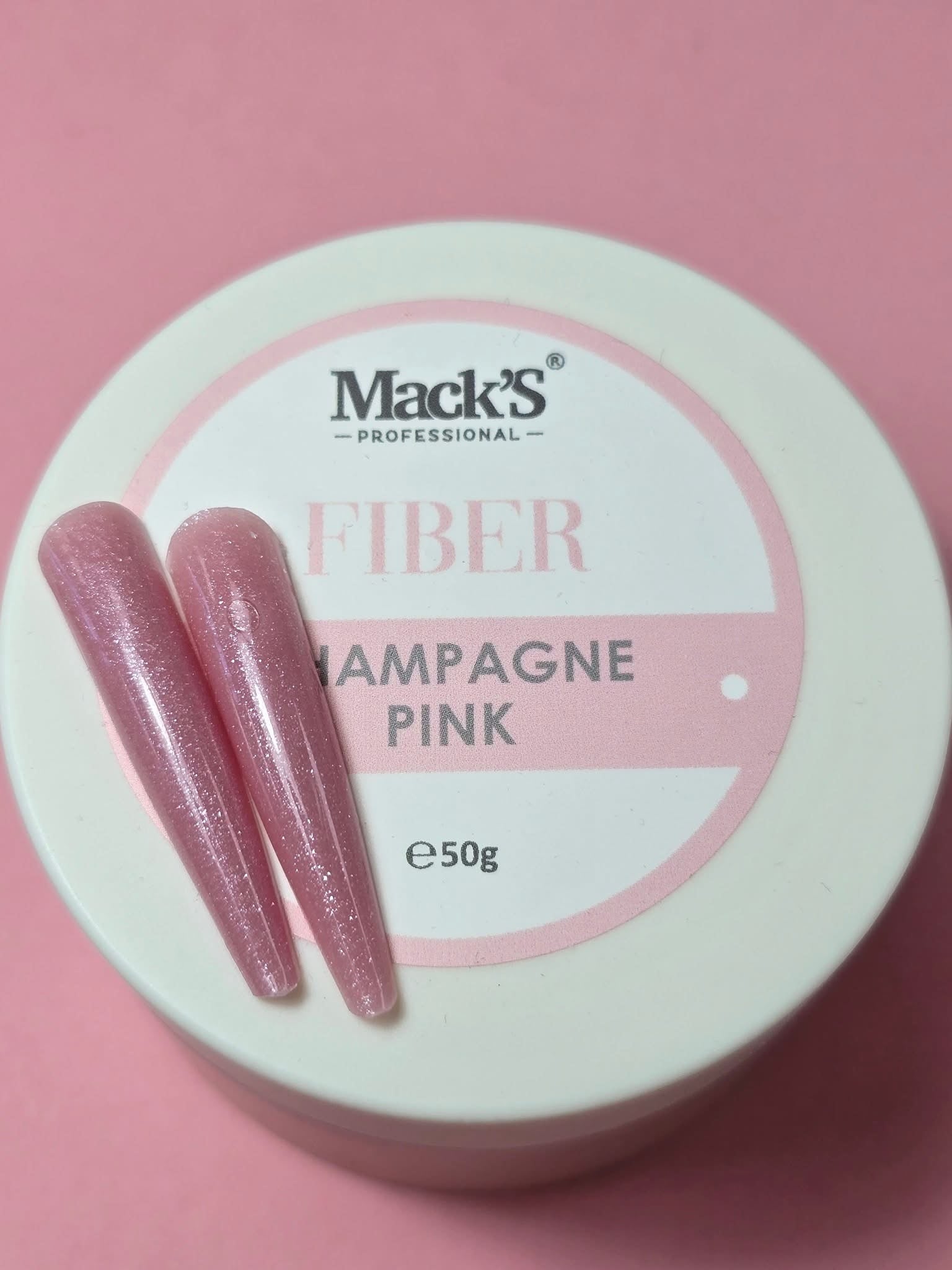 Mack’s Fiber Builder Gel - Champagne Pink - Kentro Beauty Supplies Ireland