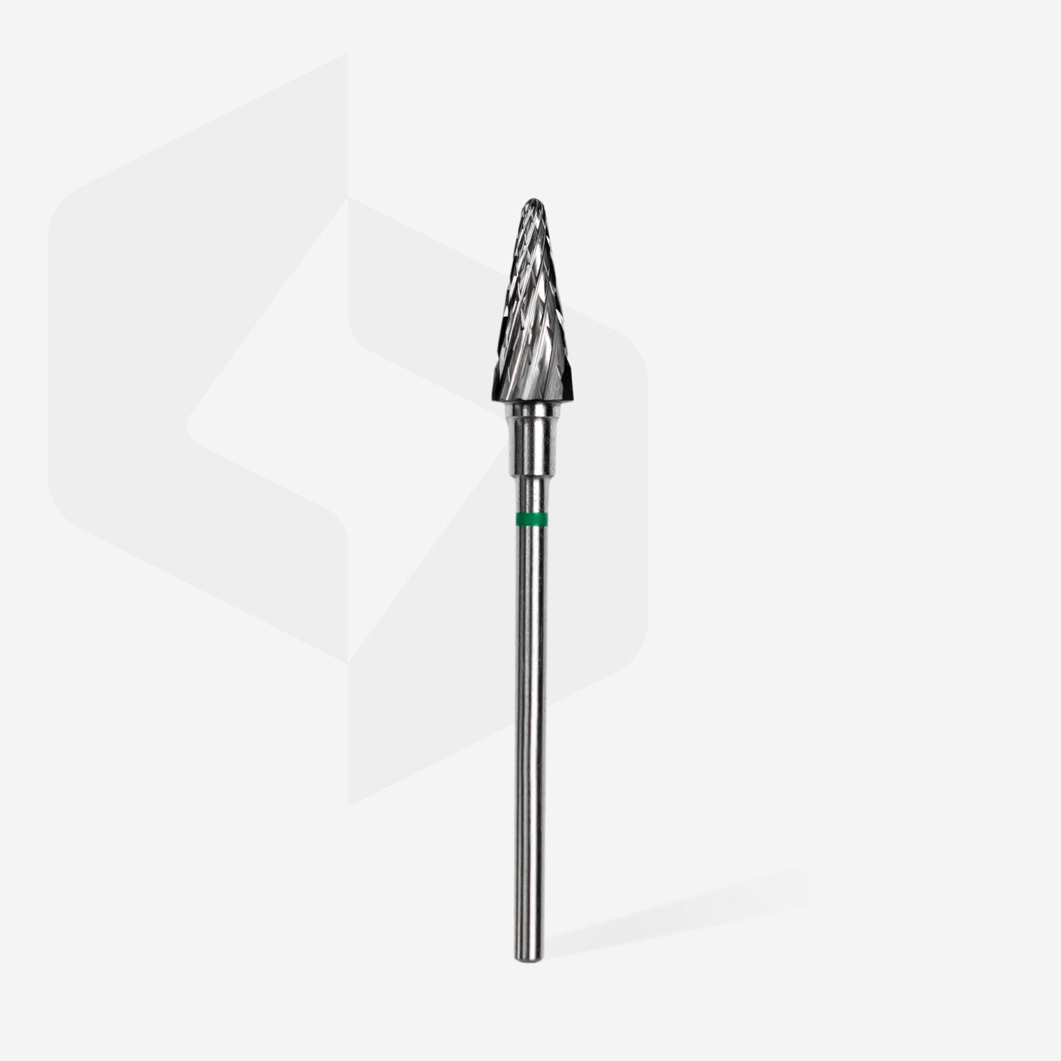 Staleks Carbide nail drill bit cone green EXPERT head diameter 6mm / working part 14mm - Kentro Beauty Supplies Ireland