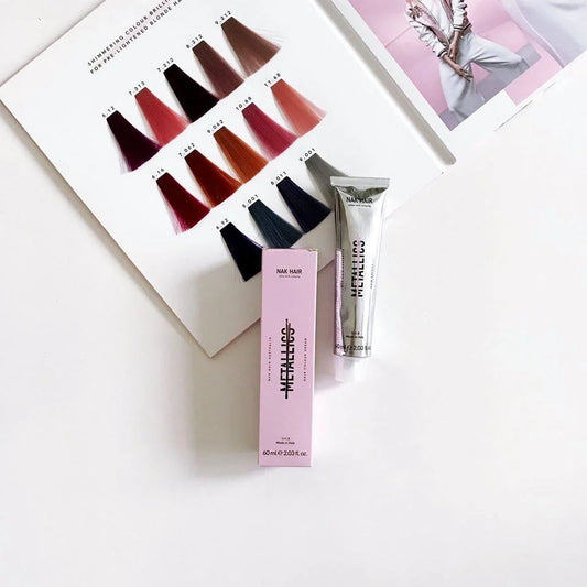 NAK Metallic Toners Shade Color Chart - Kentro Beauty Supplies Ireland