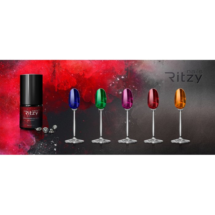 Ritzy BOHEMIAN GLASS Gel Polish - Red