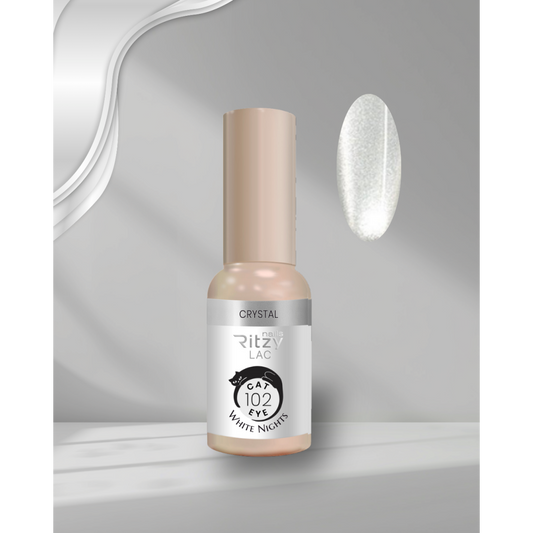 Ritzy WHITE Cat eye 102 CRYSTAL WHITE NIGHTS