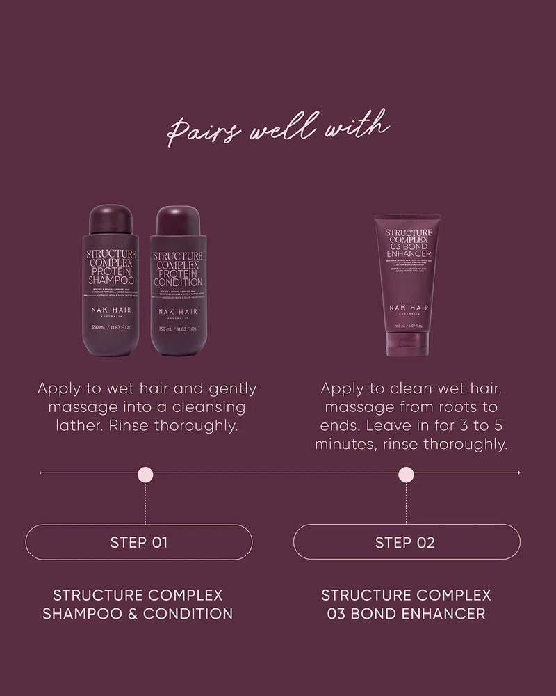 NAK Structure Complex Protein Shampoo 350ml - Kentro Beauty Supplies Ireland