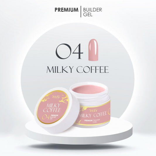 Ritzy PREMIUM Builder Gel - MILKY COFFEE 04 - Kentro Beauty Supplies Ireland