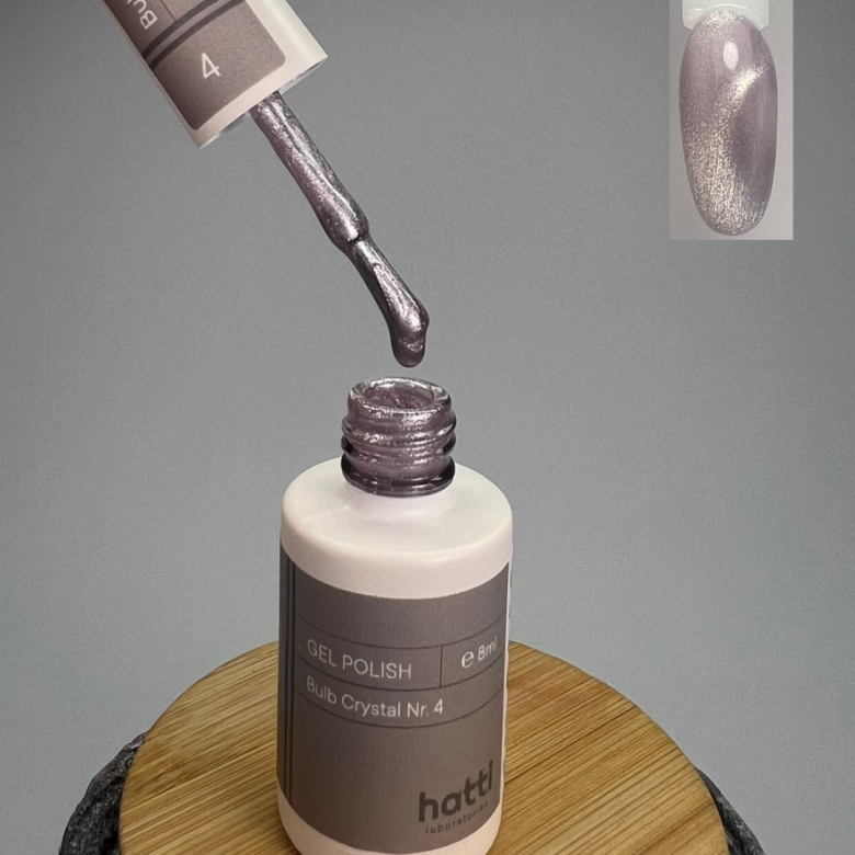 hatti Bulb Crystal Cat eye Gel Polish N4/8ml