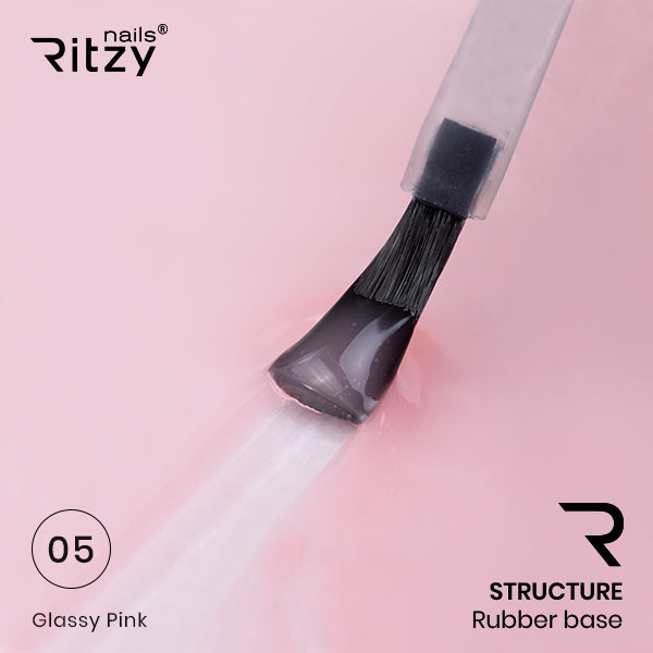 Ritzy STRUCTURE 05 GLASSY PINK Rubber Base TPO FREE