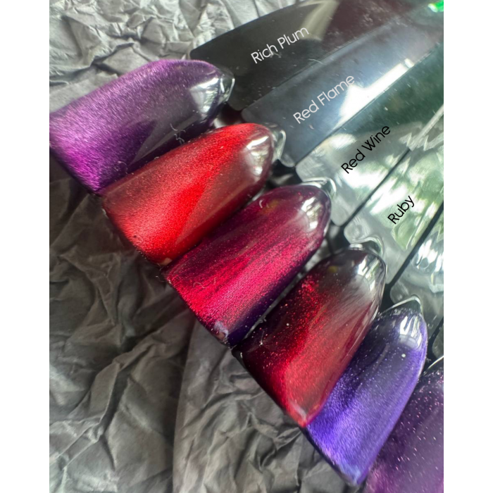 Ritzy BOHEMIAN Glass Gel Polish - RED FLAME - Kentro Beauty Supplies Ireland