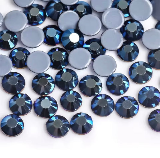 Highest Quality Crystals - Dark Blue Metal - Mixed Sizes (SS3-SS20) - Kentro Beauty Supplies Ireland