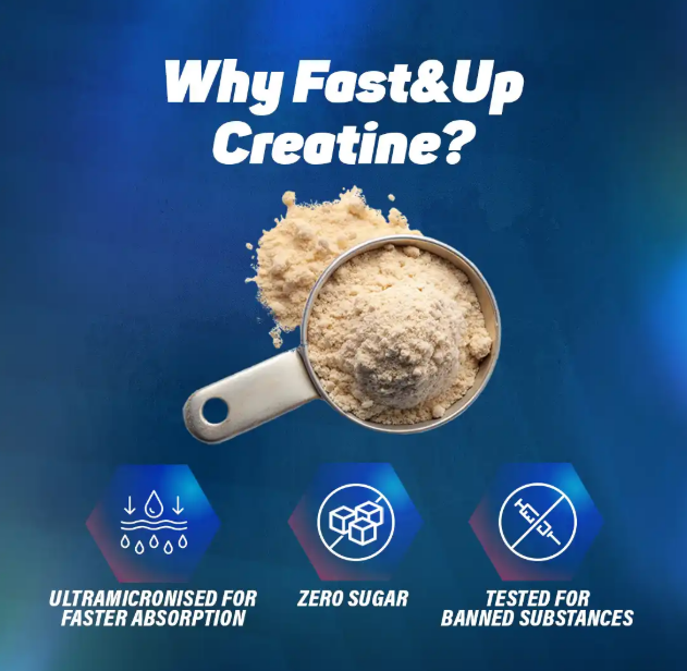 FAST&UP Creatine Powder Supplement - Unflavored 250g