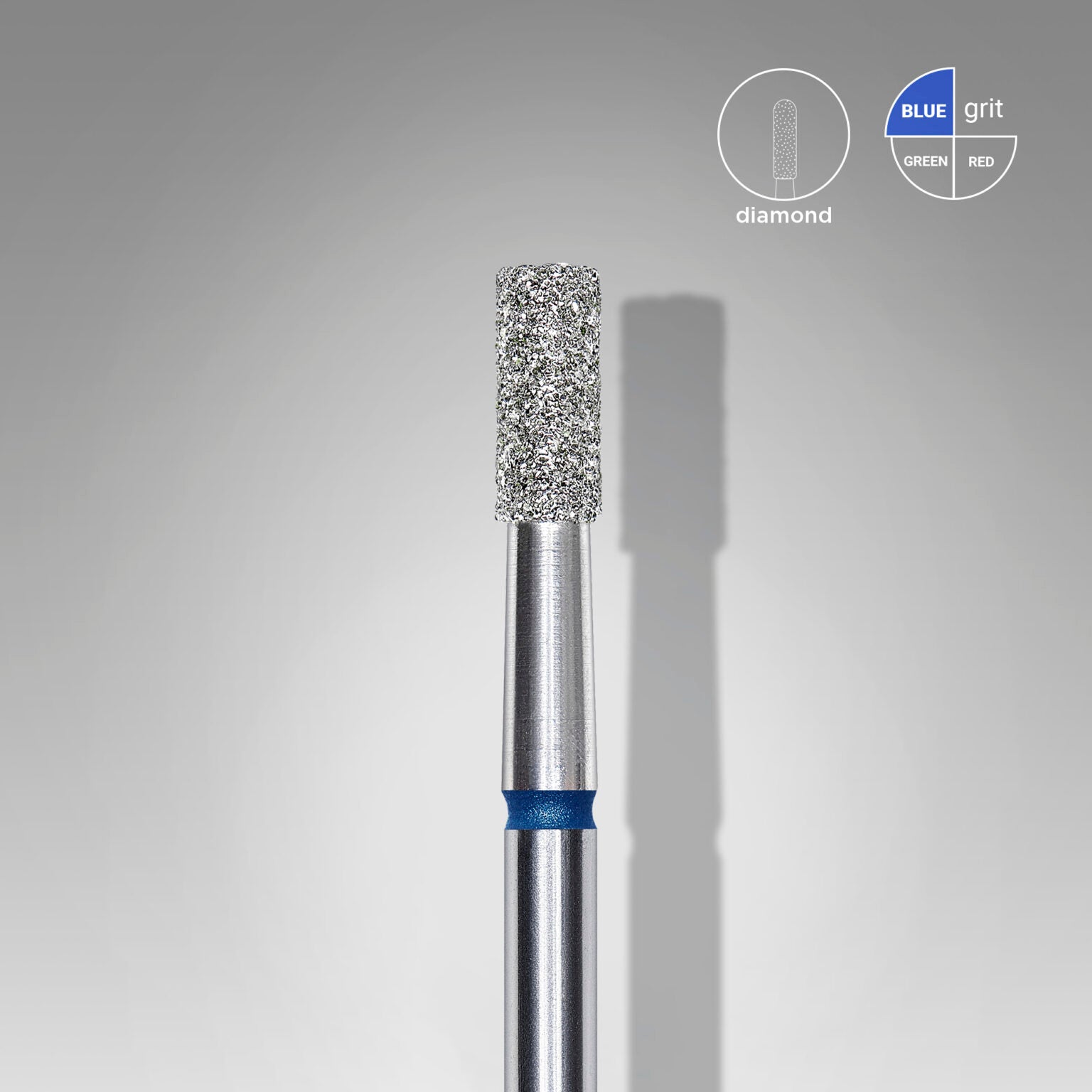 Staleks Diamond Nail Drill Bit Cylinder EXPERT Head Diameter 2,5mm/Working Part 6mm - Kentro Beauty Supplies Ireland
