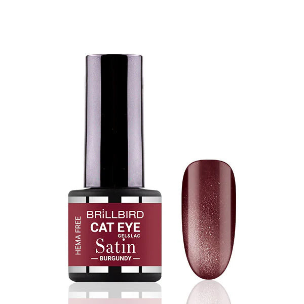 Brillbird Cat Eye Satin - Burgundy Hema Free