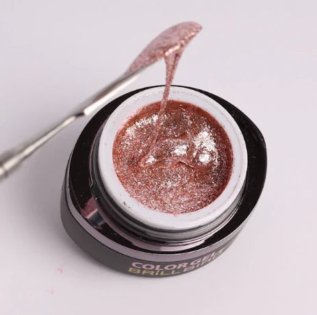 BrillBird Glamour Gel 8 - Rose Gold