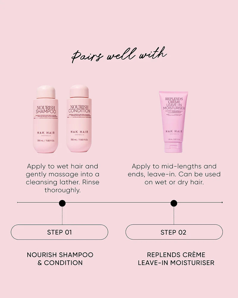 NAK Nourish Shampoo 350ml - Kentro Beauty Supplies Ireland