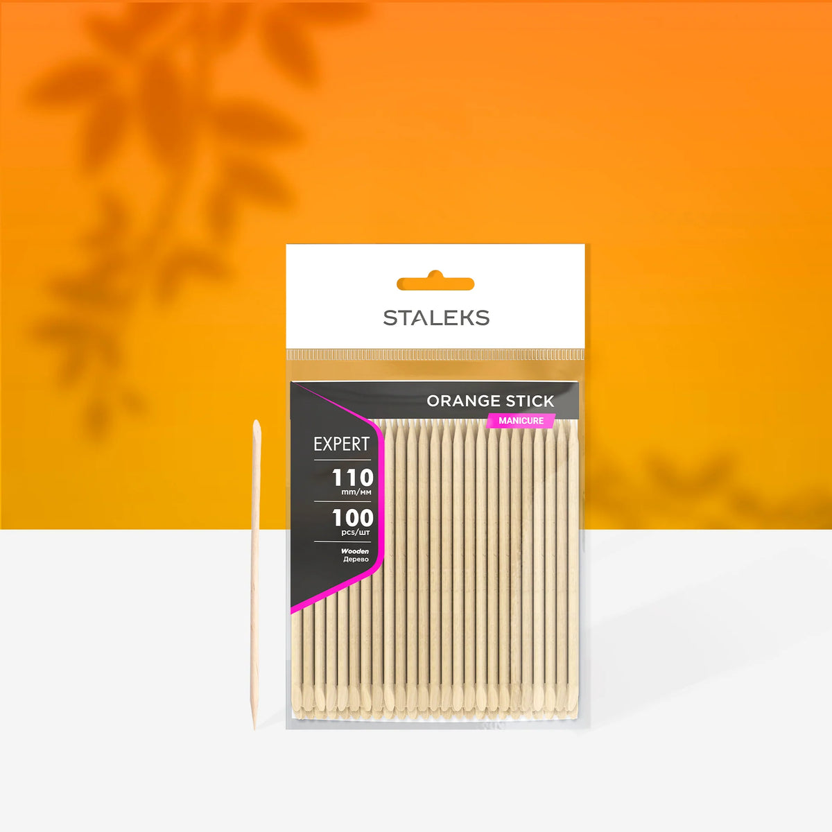 Staleks Orange Stick EXPERT Wooden (100 pcs)