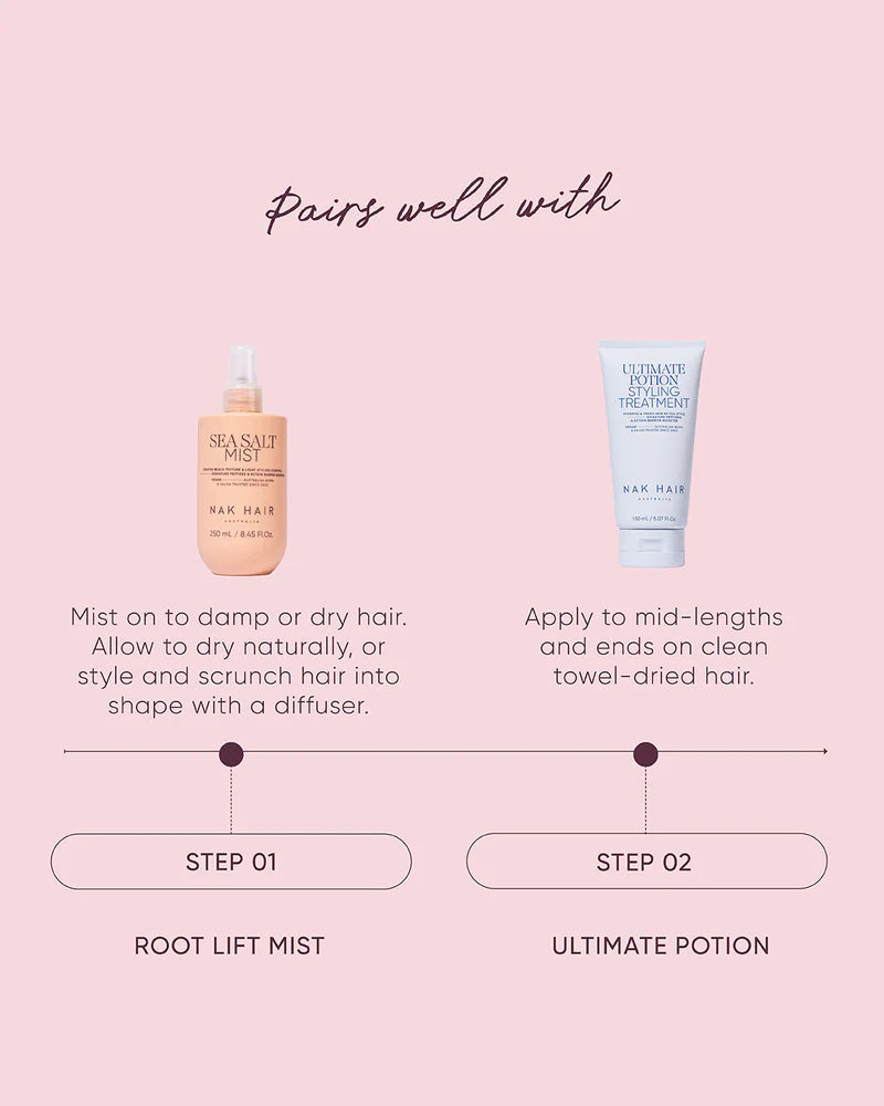 NAK Sea Salt Mist 250ml - Kentro Beauty Supplies Ireland