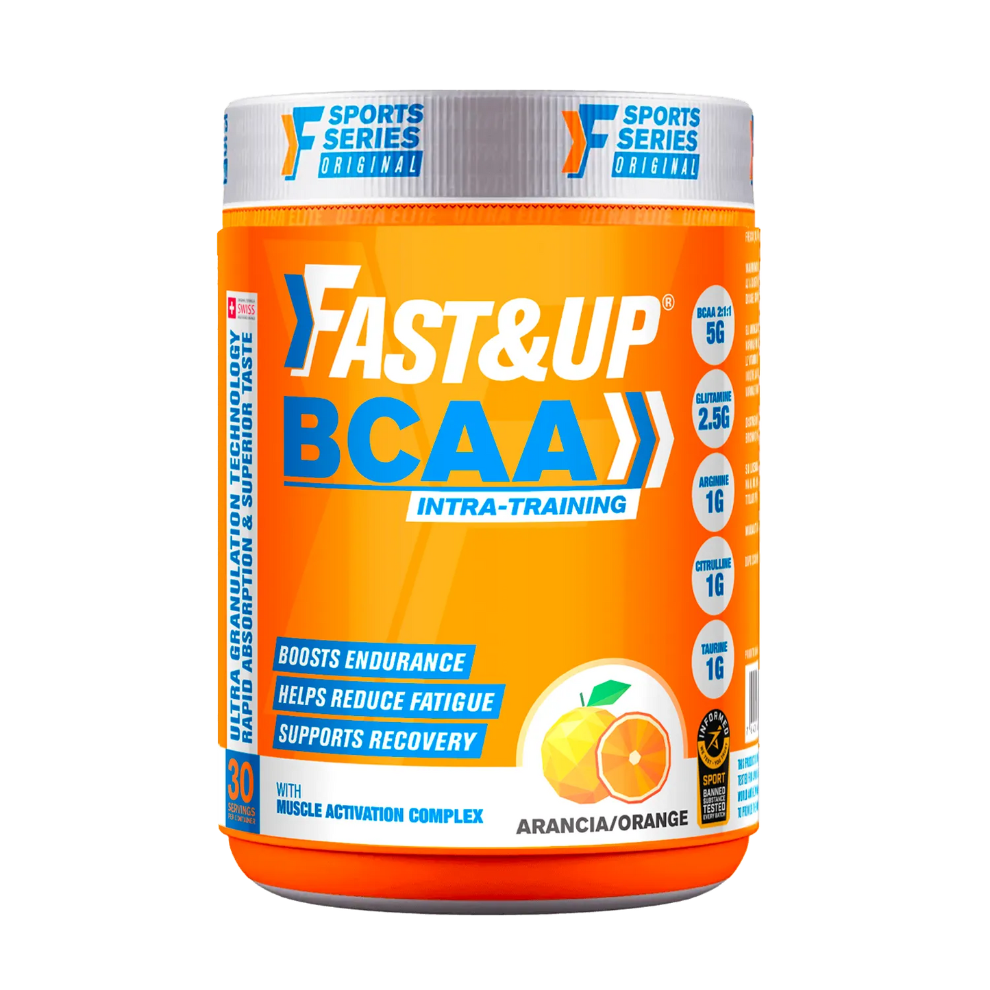 FAST&UP BCAA PRO Train and Recovery Supplement Powder 450g