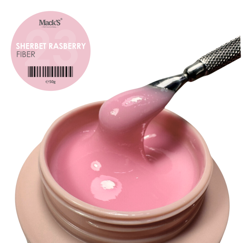 Mack’s Fiber Builder Gel - Sherbet Raspberry 50ml