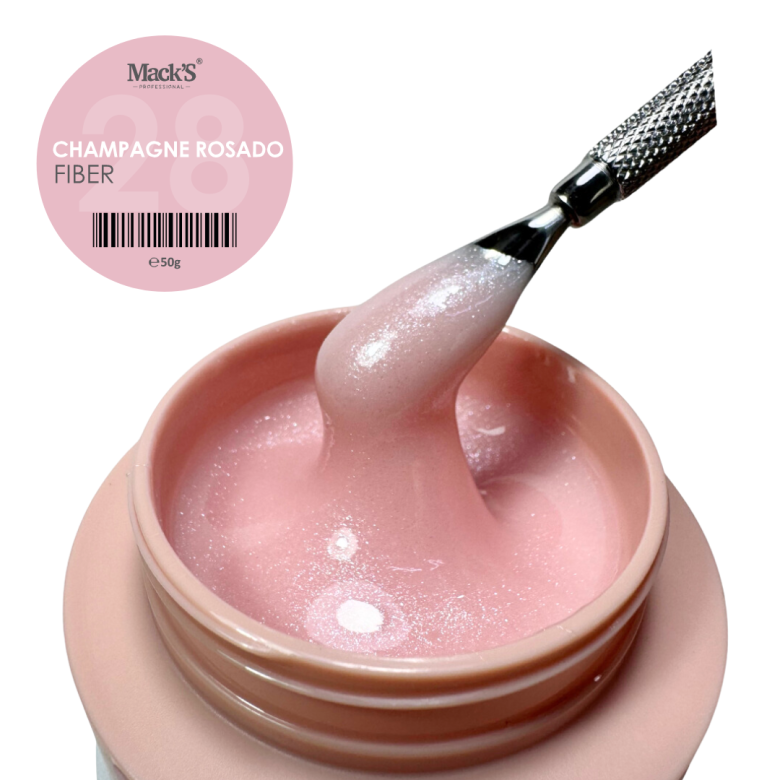 Mack’s Fiber Builder Gel - Champagne Rosado